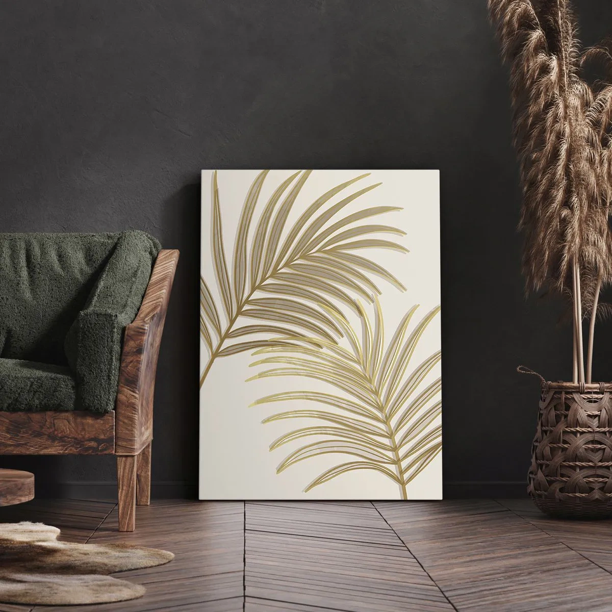 Canvas picture - Golden Palm! - 80x120 cm