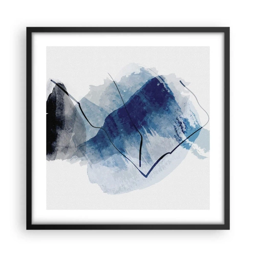Poster in black frame - Ice Mountain - 50x50 cm