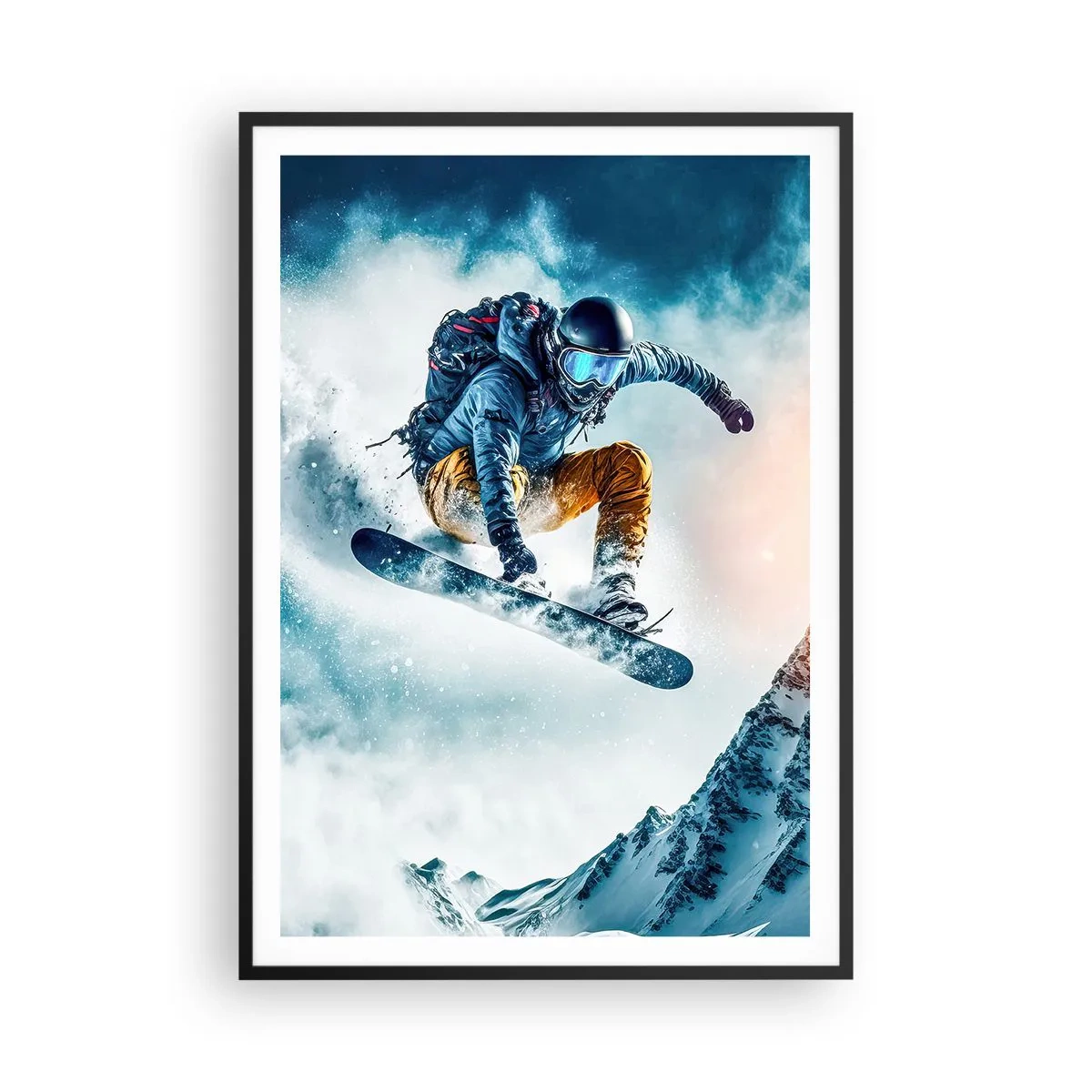 Poster in black frame - Extreme Emotions - 70x100 cm
