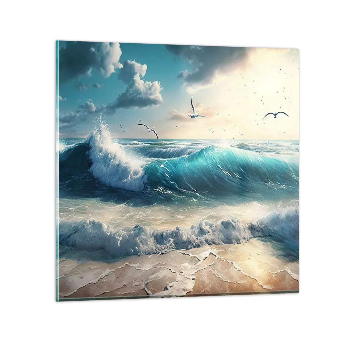 Glass picture - It Hums Especially for You - 60x60 cm