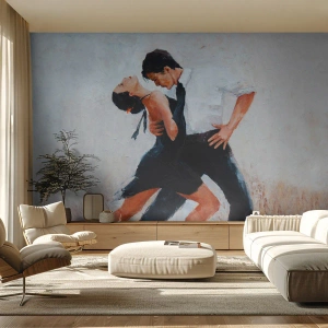 Custom Self-Adhesive Wallpaper Deluxe Sticker - Tango of My Dreams - Abstraction, Dance, Tango