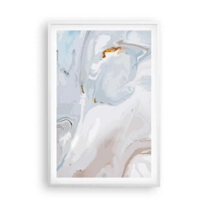 Poster in white frmae - White Fusion - 61x91 cm