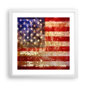 Poster in white frmae - Glory Does Not Pass - 40x40 cm