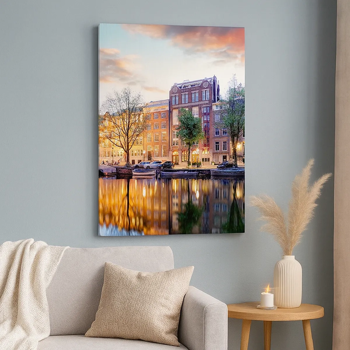Canvas picture - Reserved and Calm Dutch Beaty - 50x70 cm