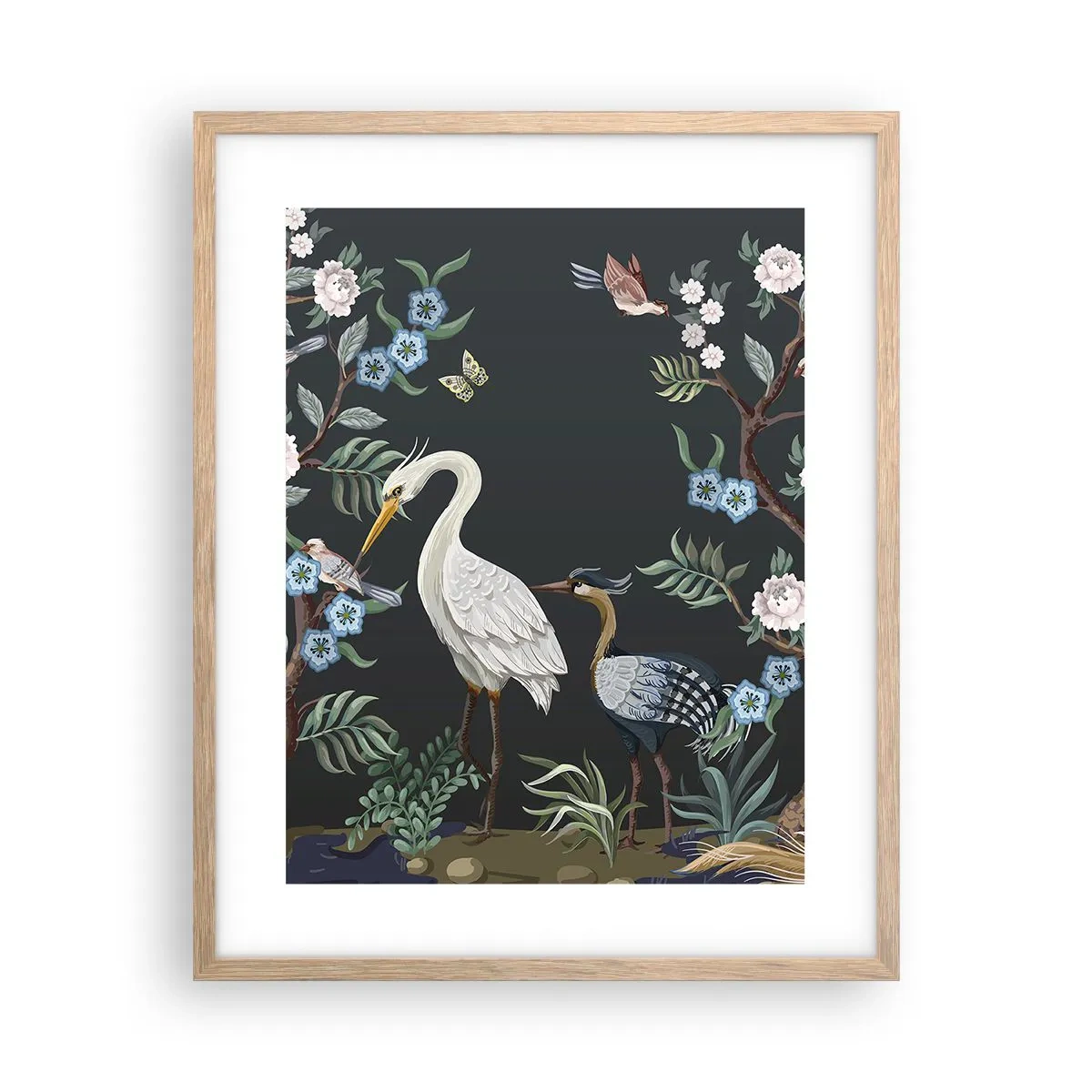 Poster in light oak frame - Bird Truth - 40x50 cm
