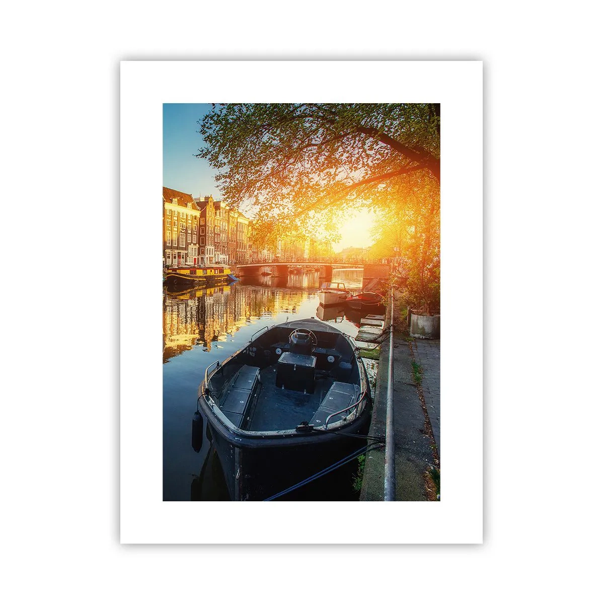 Poster - Morning in Amsterdam - 30x40 cm