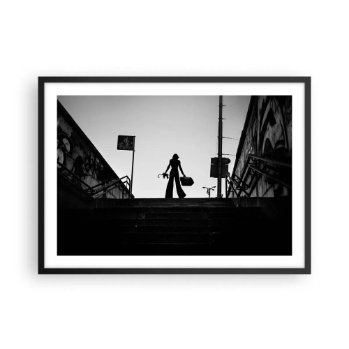 Poster in black frame - City Wander - 70x50 cm