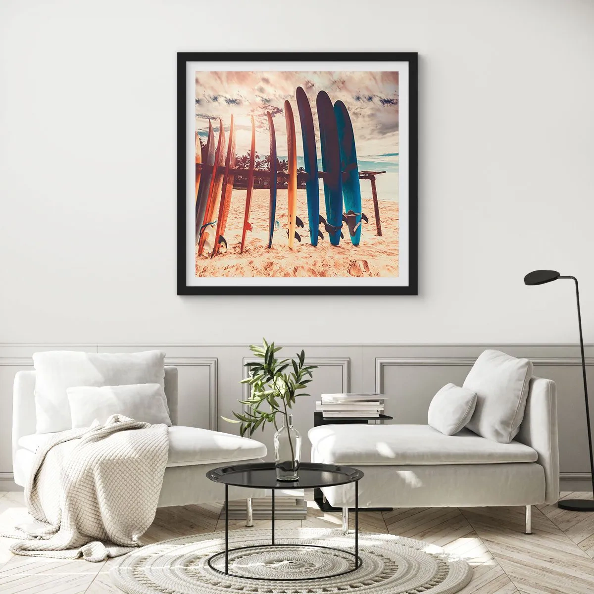 Poster in black frame - Goodnight, See You Tomorrow - 60x60 cm