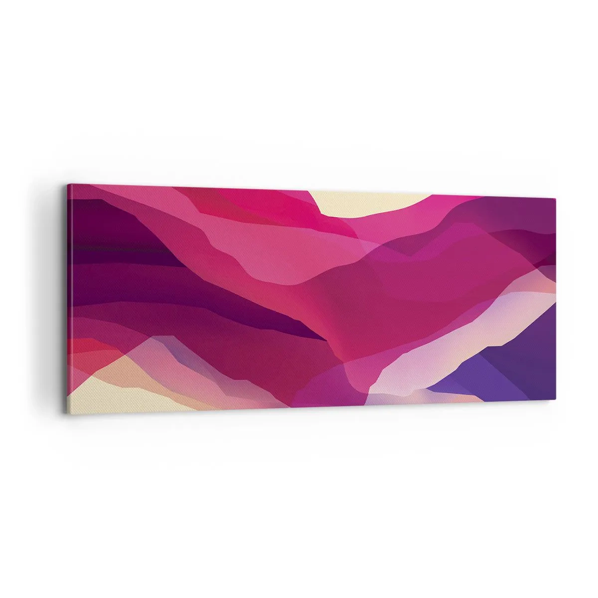 Canvas picture - Waves of Purple - 100x40 cm