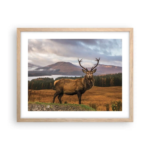 Poster in light oak frame - Majesty of Nature - 50x40 cm