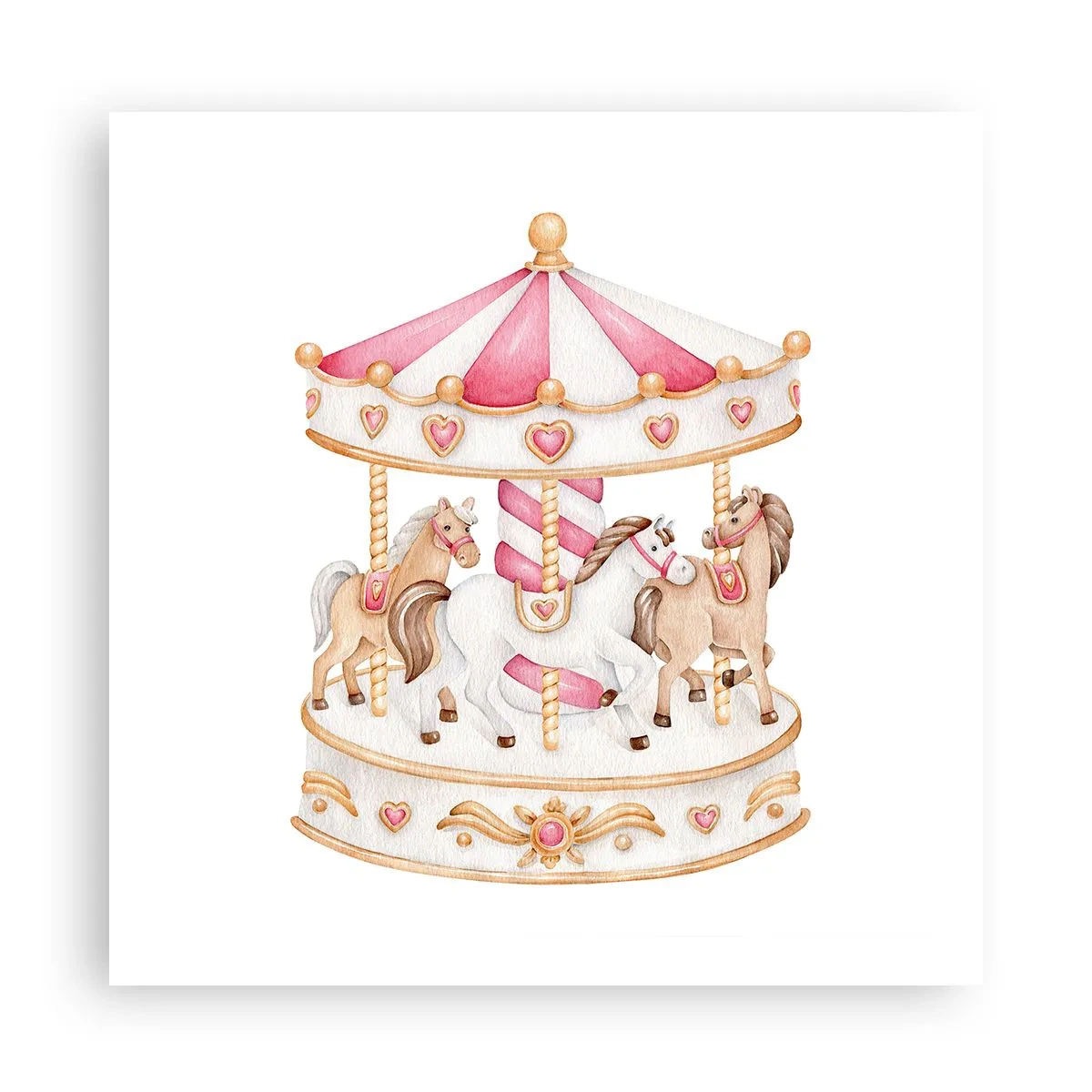 Poster - Sweet World of Childhood - 60x60 cm