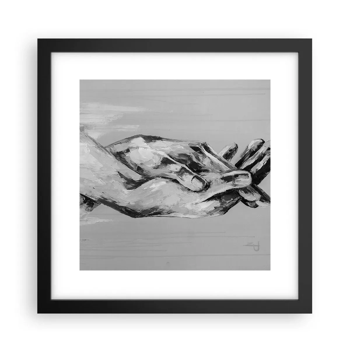 Poster in black frame - The Beginning… - 30x30 cm