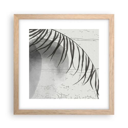 Poster in light oak frame - Subtle Exoticism of Nature - 30x30 cm