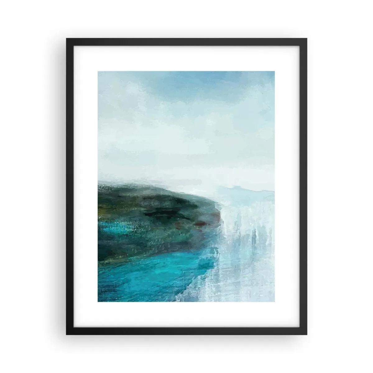 Poster in black frame - Marine Abstract - 40x50 cm
