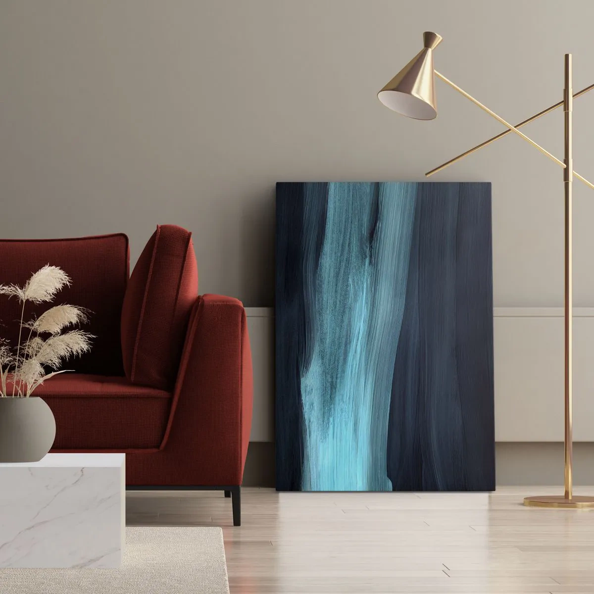 Canvas picture - Swim with the Flow - 45x80 cm