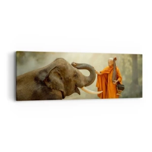 Canvas picture - Unexpected Meeting - 90x30 cm