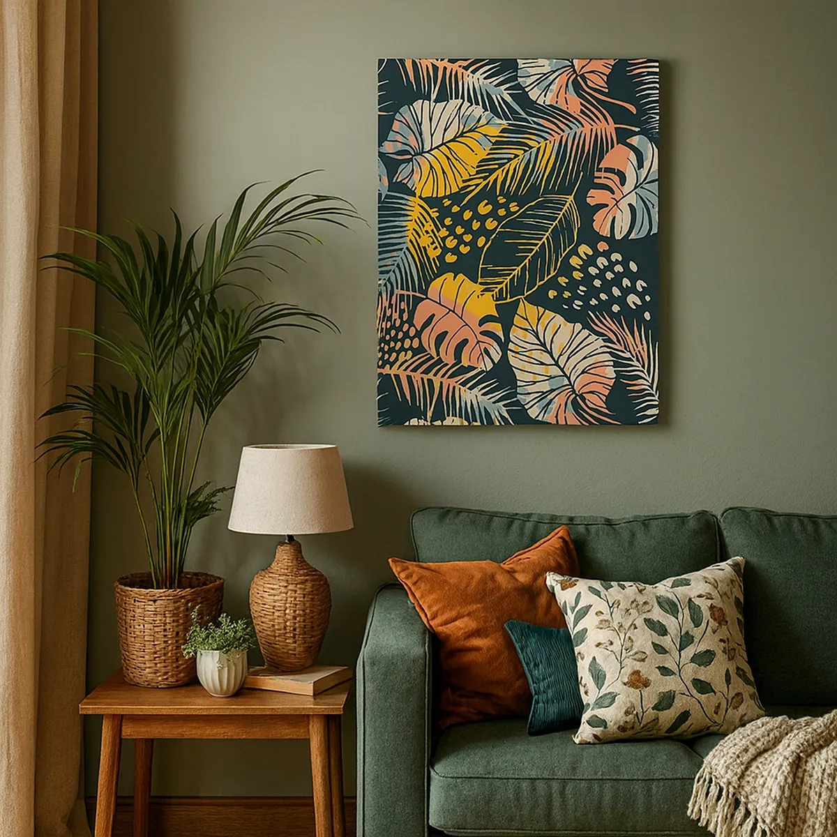 Canvas picture - Leafy Fantasy - 50x70 cm