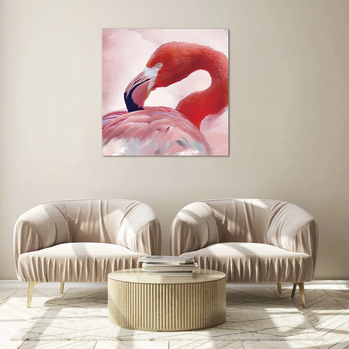 Glass picture - Bird Look - 30x30 cm