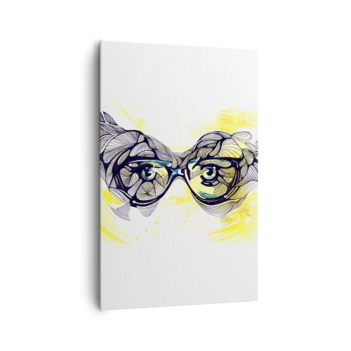 Canvas picture - Through Blue Glasses - 80x120 cm