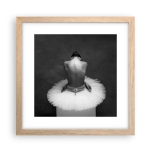 Poster in light oak frame - It Is Blossoming - 30x30 cm