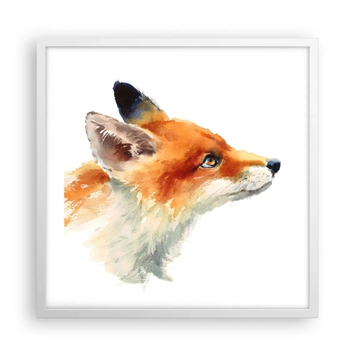 Poster in white frmae - Never Too Careful - 50x50 cm