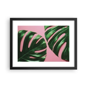 Poster in black frame - Green Rendezvous - 40x30 cm