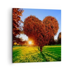Canvas picture - Impossible Not to Love Autumn - 50x50 cm