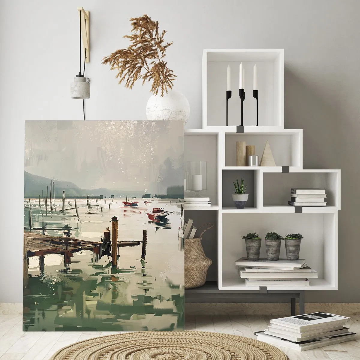 Glass picture - Coated in Melted Moon - 50x70 cm