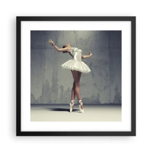 Poster in black frame - Light like a Bird - 40x40 cm