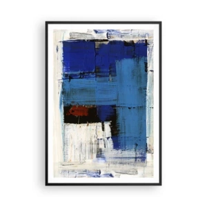 Poster in black frame - The Secret of Blue - 70x100 cm