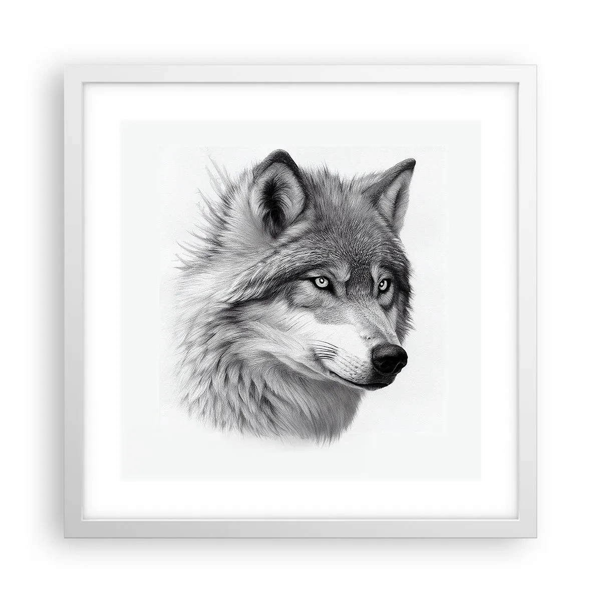 Poster in white frmae - Alpha - Without a Doubt - 40x40 cm