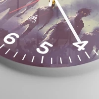 Clock face with numbers