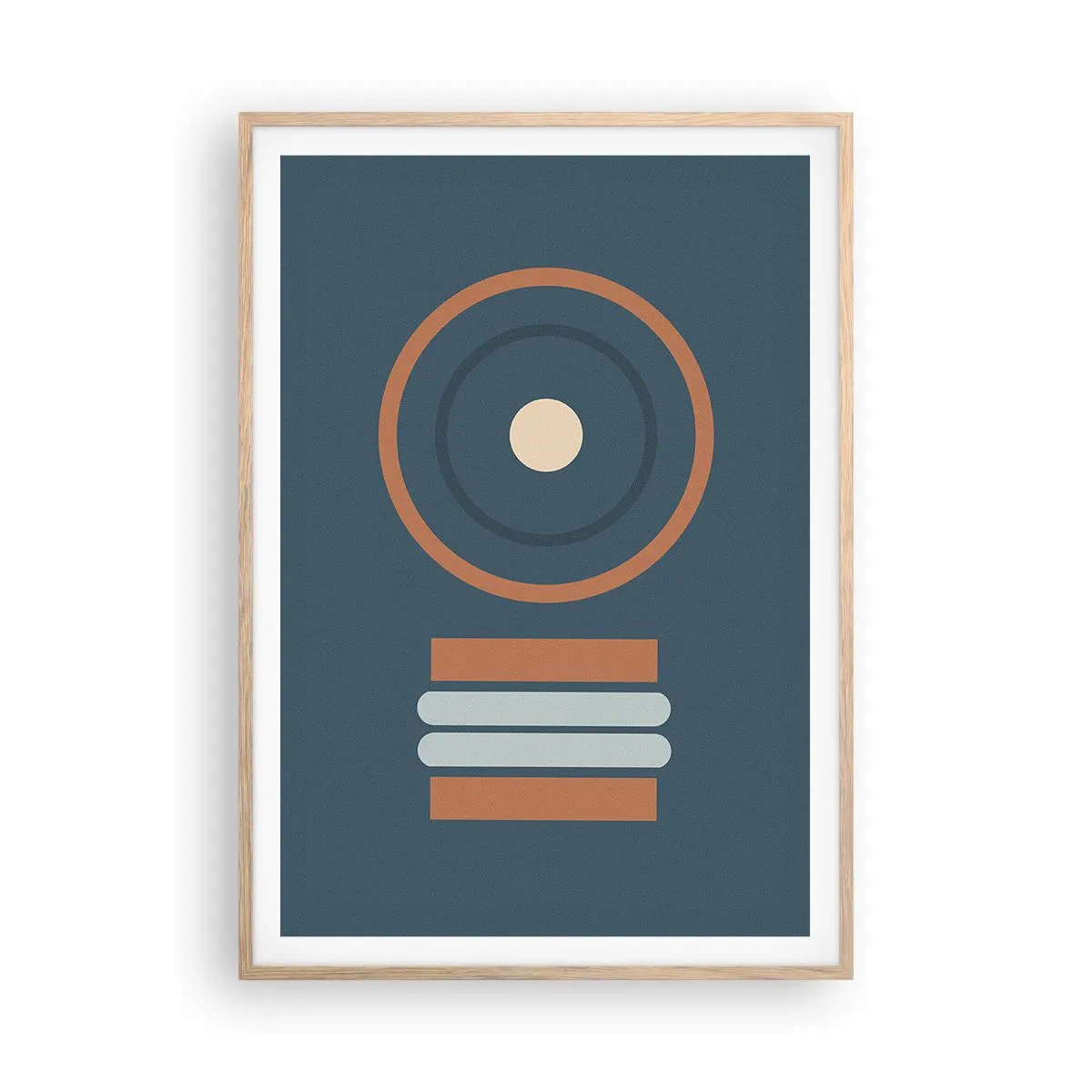 Poster in light oak frame - The Matter of Things - 70x100 cm