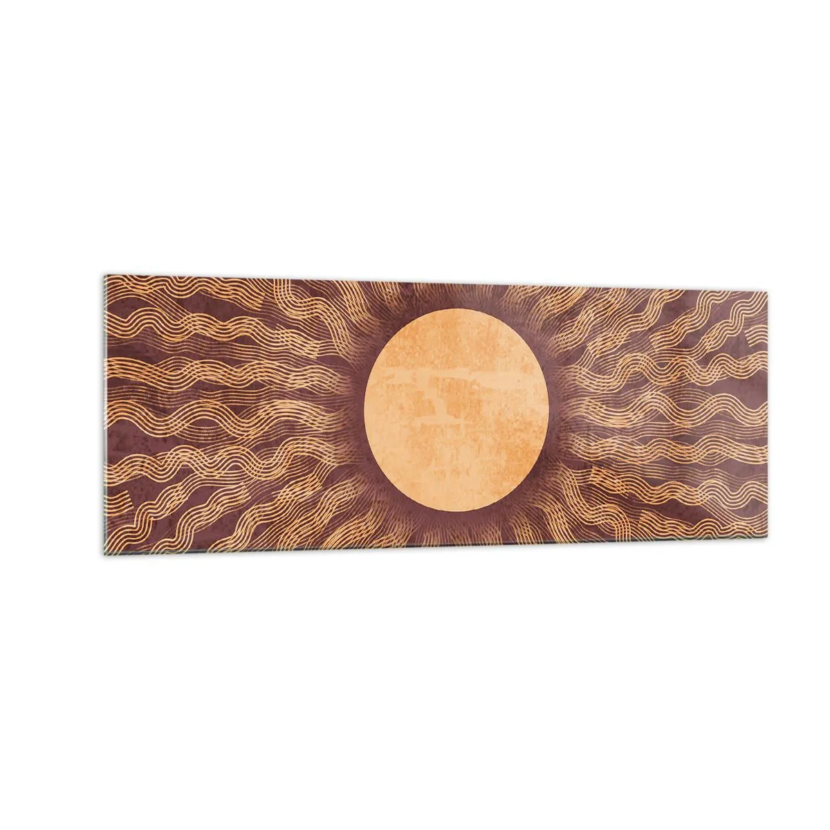 Glass picture - Sun Icon - 140x50 cm