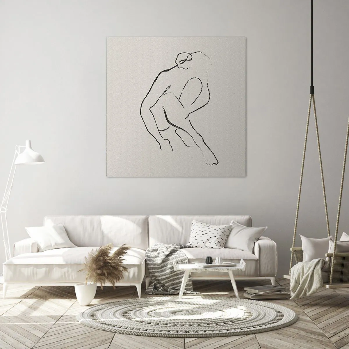 Canvas picture - Intimate Sketch - 30x30 cm