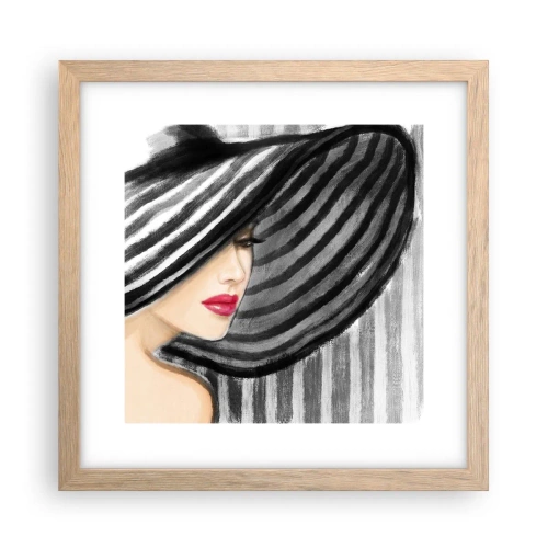 Poster in light oak frame - Where Can I Find You? - 30x30 cm