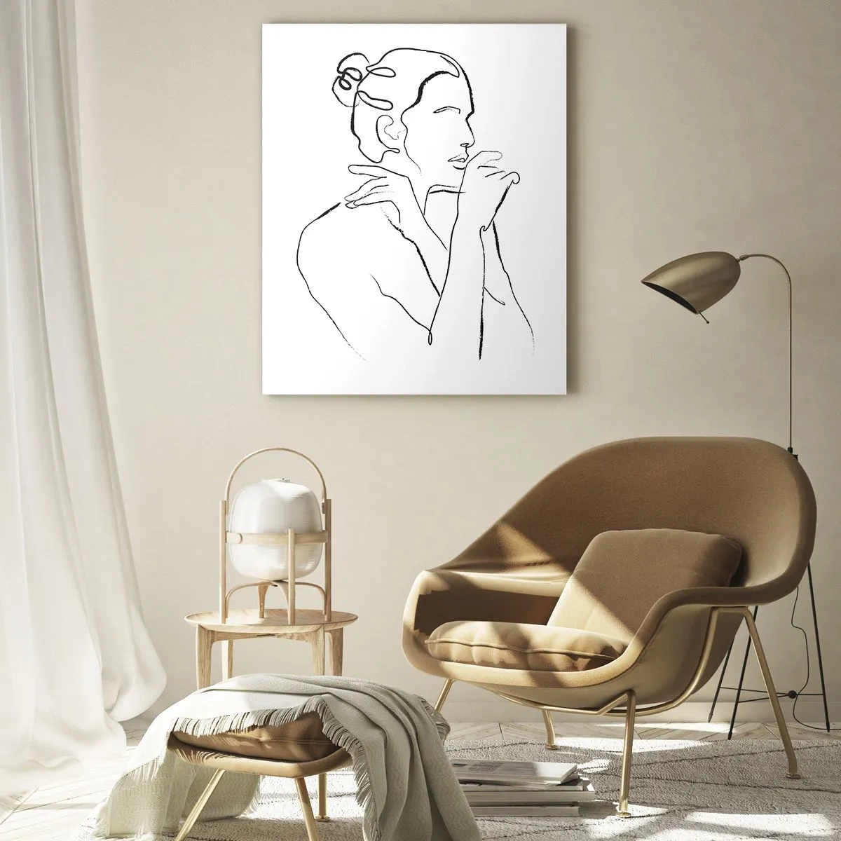 Glass picture - Nude: Sensual Mystery - 70x100 cm