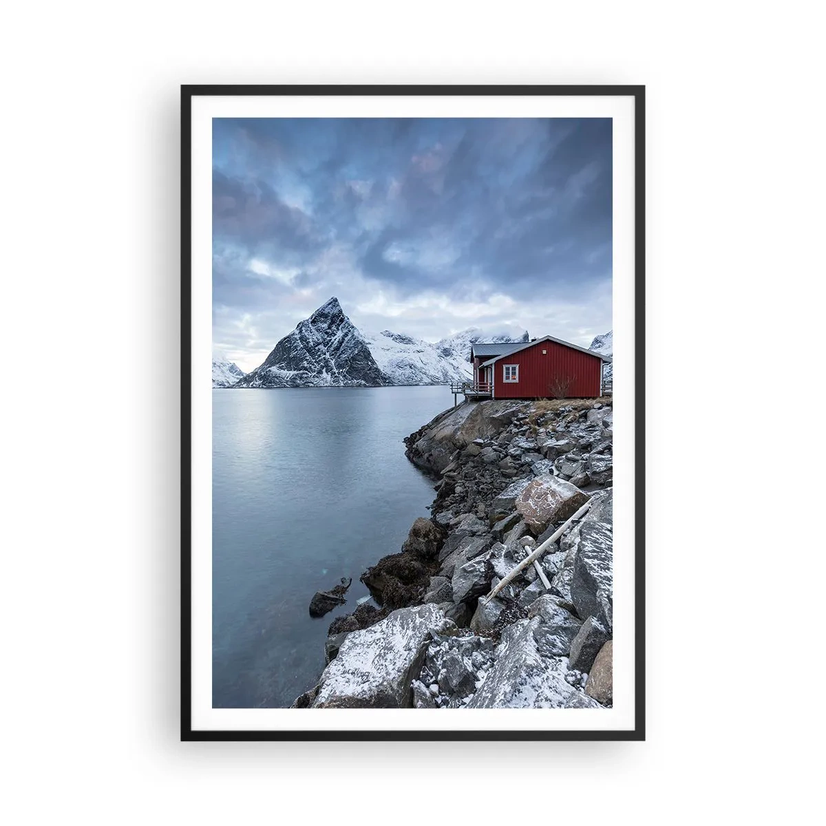 Poster in black frame - Scandinavian Retreat - 70x100 cm