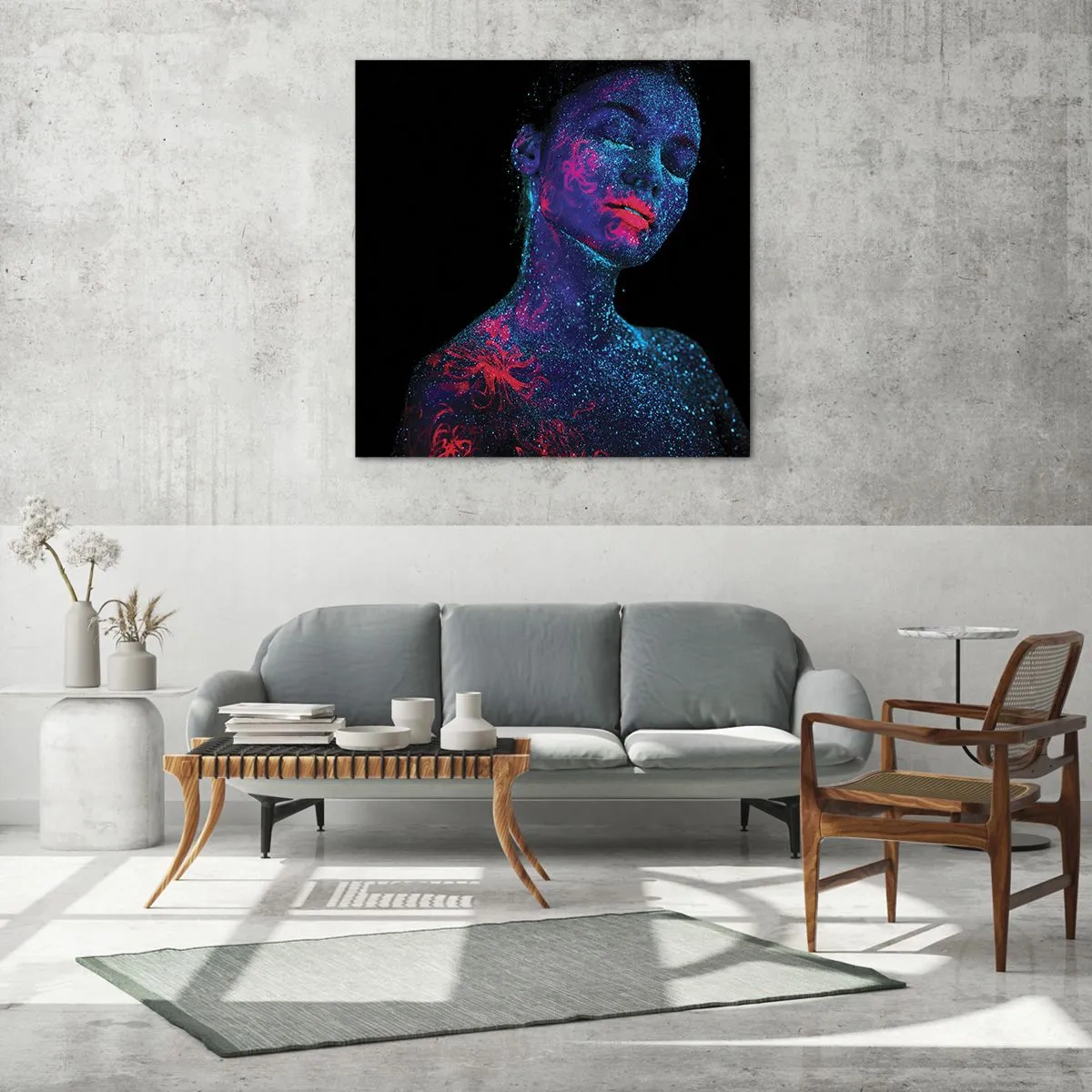 Glass picture - In Stardust - 50x50 cm