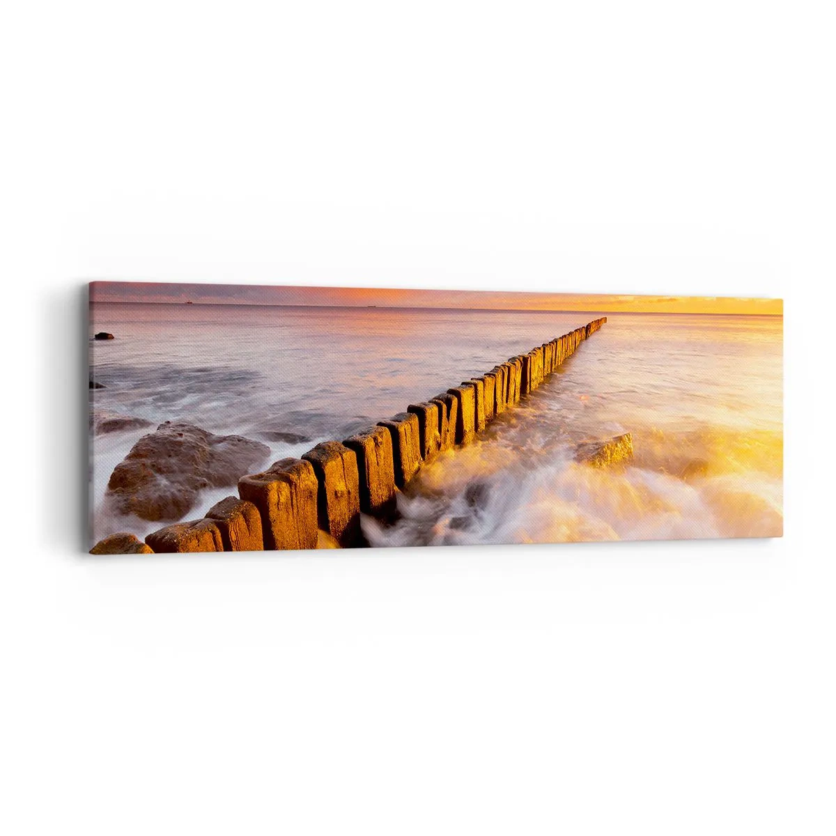 Canvas picture - Gentleness of Waves - 90x30 cm