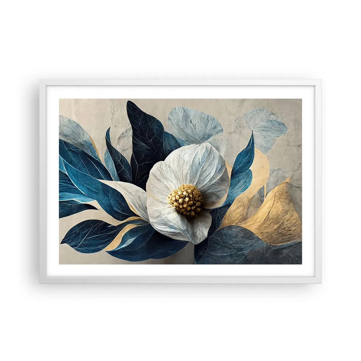 Poster in white frmae - With a Heart of Gold - 70x50 cm