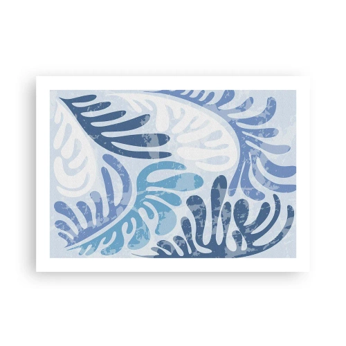 Poster - Blue Ferns - 70x50 cm