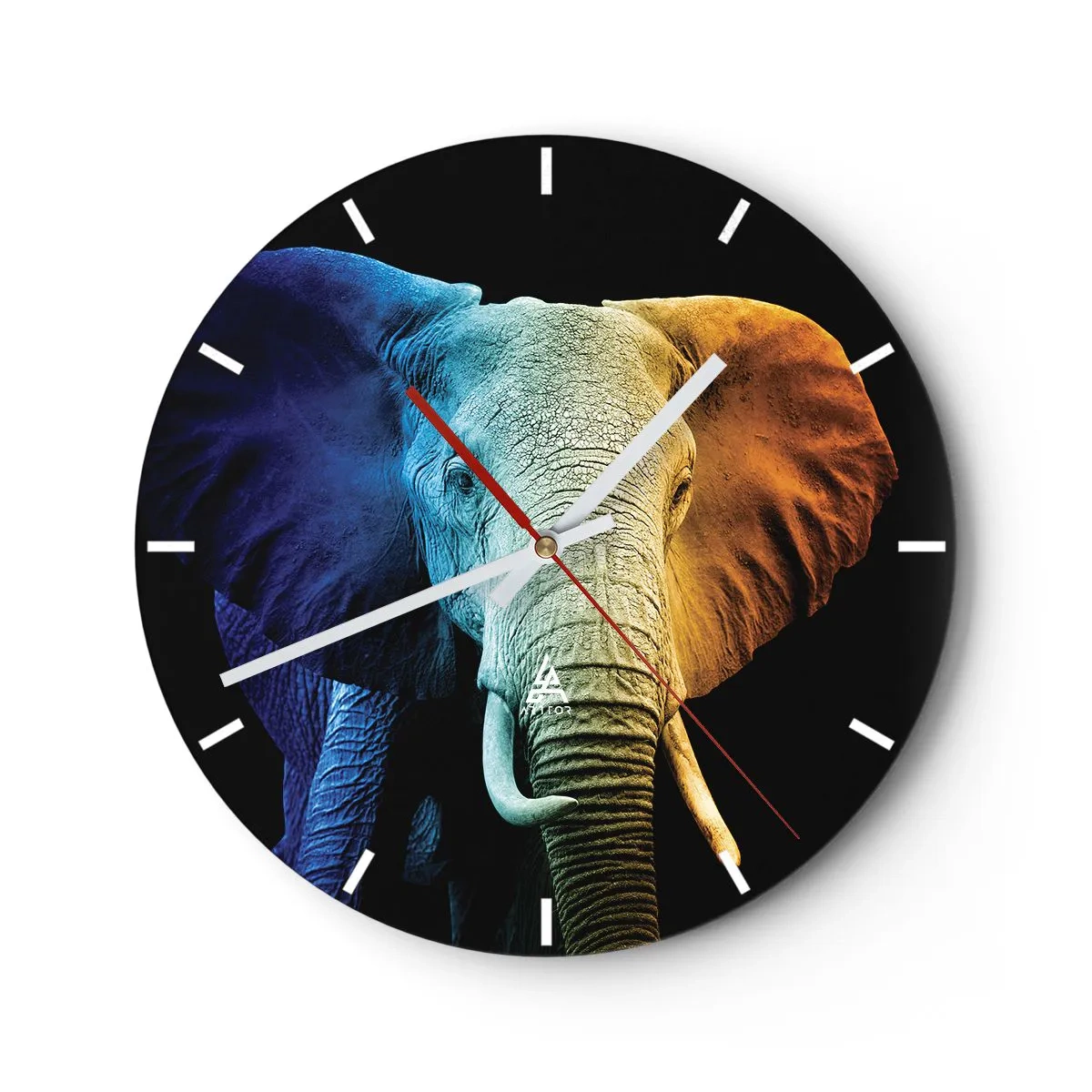 Wall clock - Clock on glass - Eccentric, Not a Weirdo - 40x40 cm
