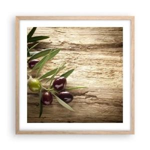 Poster in light oak frame - Straight from Nature - 50x50 cm