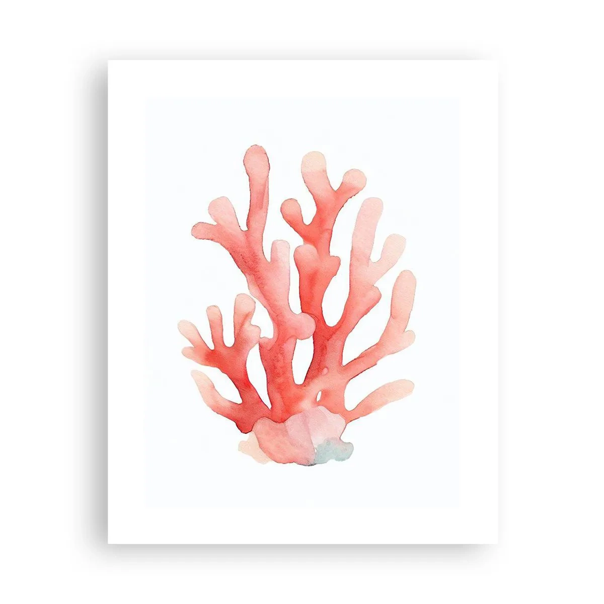 Poster - Coral Colour Colars - 40x50 cm