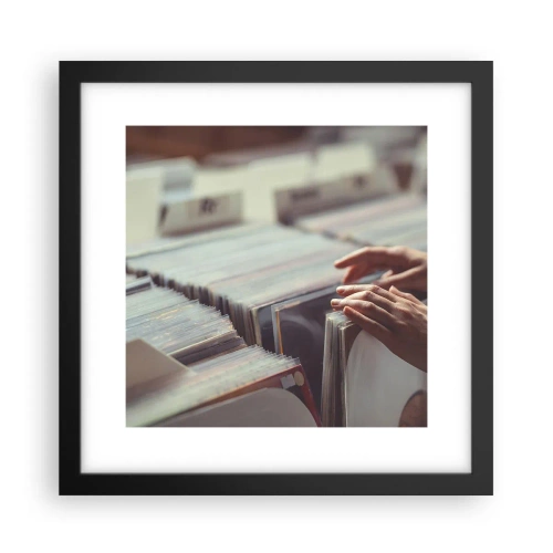 Poster in black frame - In Search of Good Vibes - 30x30 cm