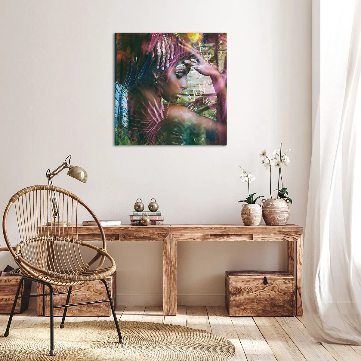 Canvas picture - Mother Nature in the Jungle - 30x30 cm
