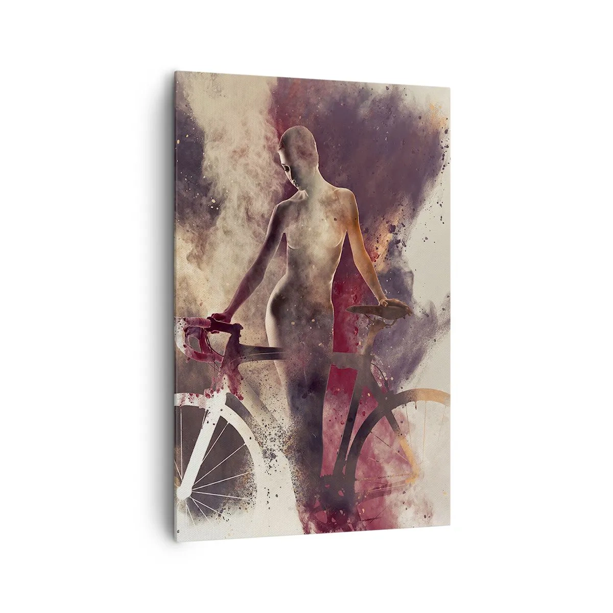 Canvas picture - Marble Sculpted Biker's Soul - 80x120 cm