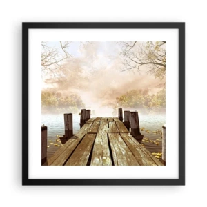 Poster in black frame - Gentle Sadness of Autumn - 40x40 cm