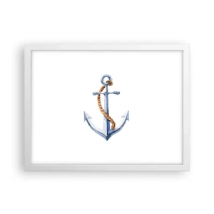 Poster in white frmae - Ahoy Adventure! - 40x30 cm